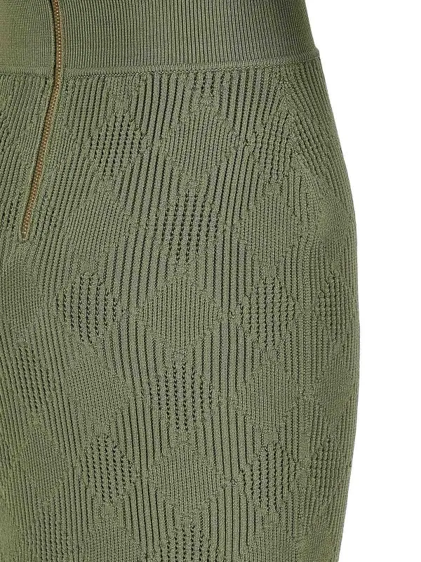 Balmain Vestido Midi - Verde