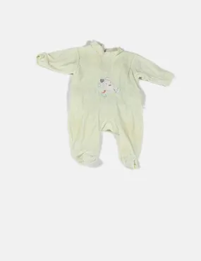 Bebezur Pijama verde terciopelo