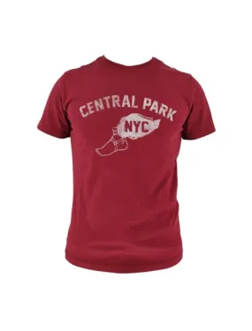 BL'KER Camiseta Central Park Hombre Burgundy