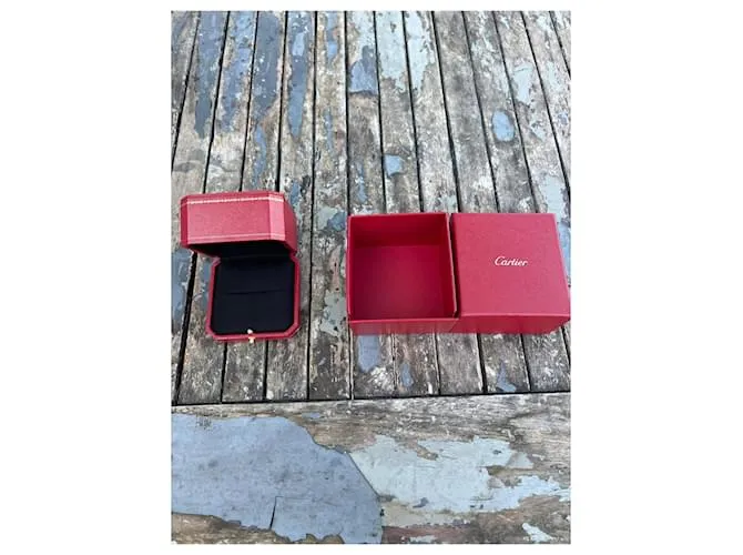 Caja Cartier para anillo Roja 