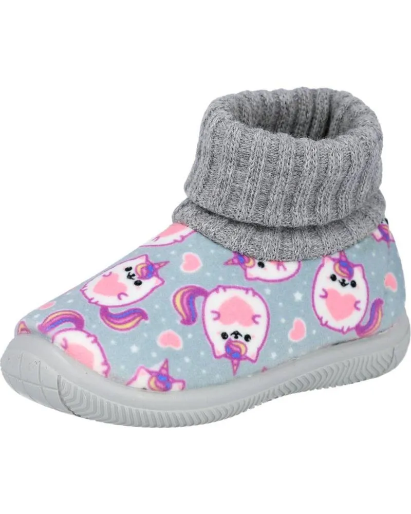 Calzado de casa de Niña BUBBLE BOBBLE 1005 ZAPATILLAS DE CASA NINA GRIS