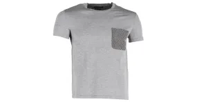 Camiseta Alexander McQueen con bolsillo y calavera en algodón gris Castaño 