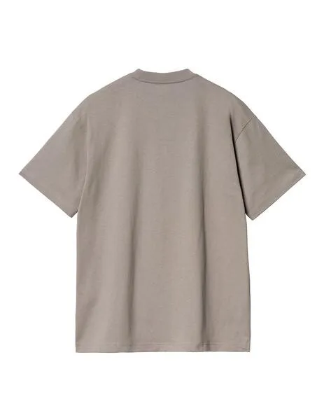 Camiseta carhartt wip s/s yute gris de hombre