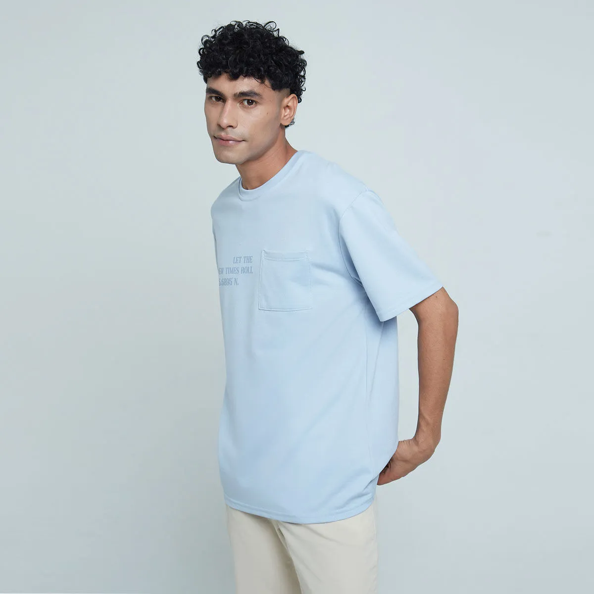 Camiseta Estampada Con Bolsillo