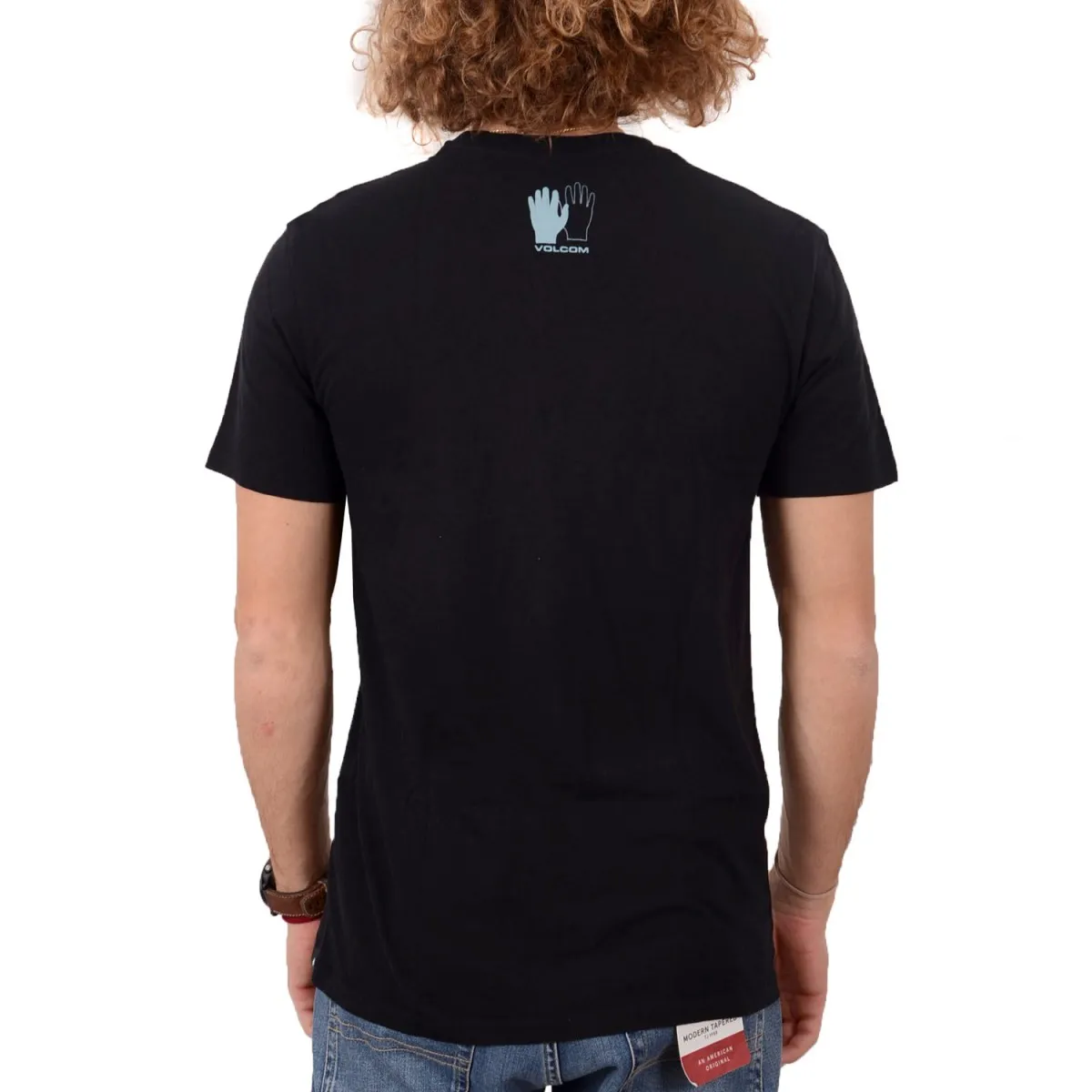 Camiseta Hombre VOLCOM manga corta High5 Forever Ltw SS – BLACK Ref. A4312061 Negra mano 5 dedos