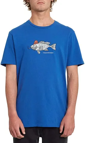 Camiseta Hombre VOLCOM manga corta TROUT THERE –  BLUE Ref. A4312064 azul trucha