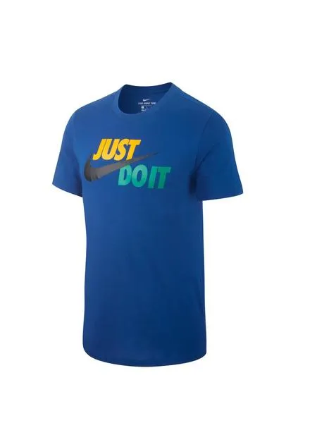 camiseta nike azul just do it