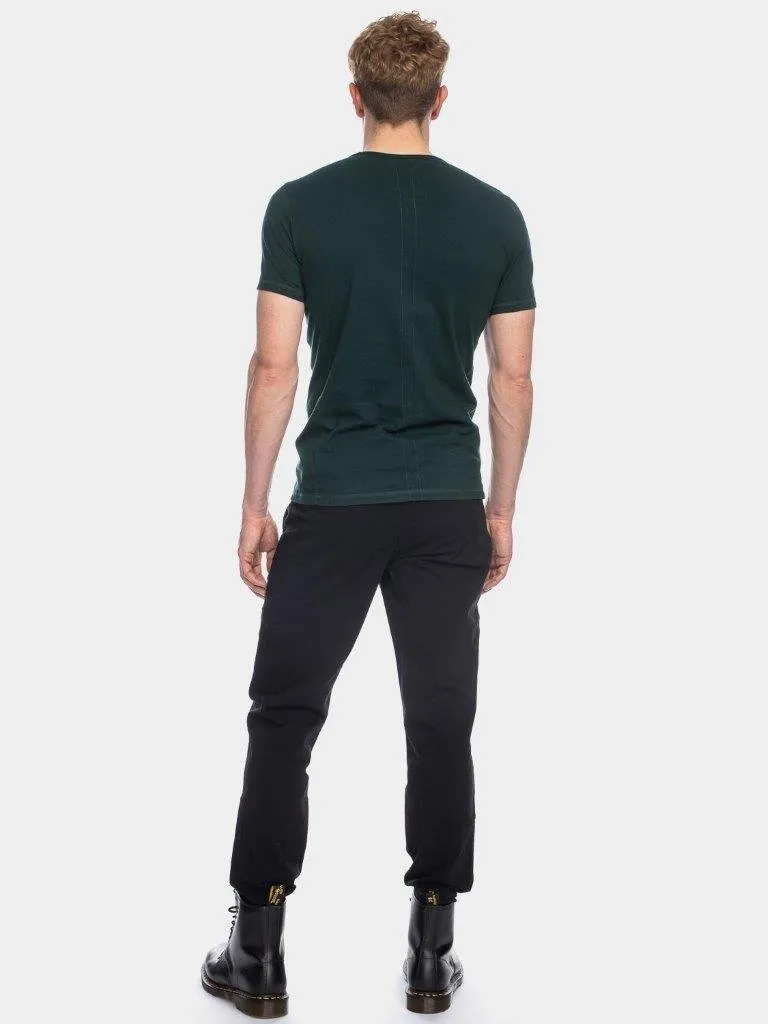 Camiseta Olek algodón orgánico verde oscuro