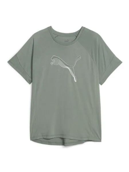 Camiseta Puma Evostripe Verde Mujer