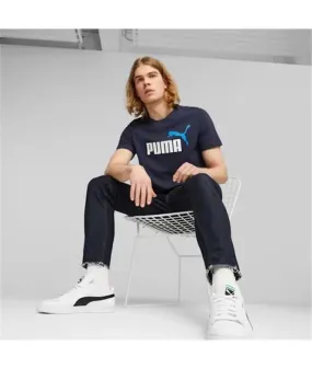 Camiseta Puma Logo Marino Hombre