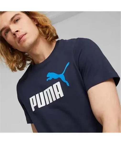 Camiseta Puma Logo Marino Hombre