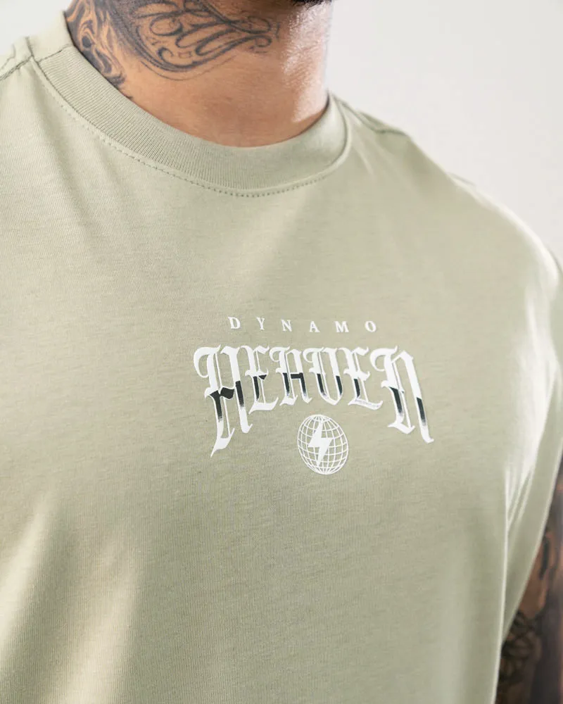 Camiseta Sin Mangas Para Hombre Verde Laurel Heaven