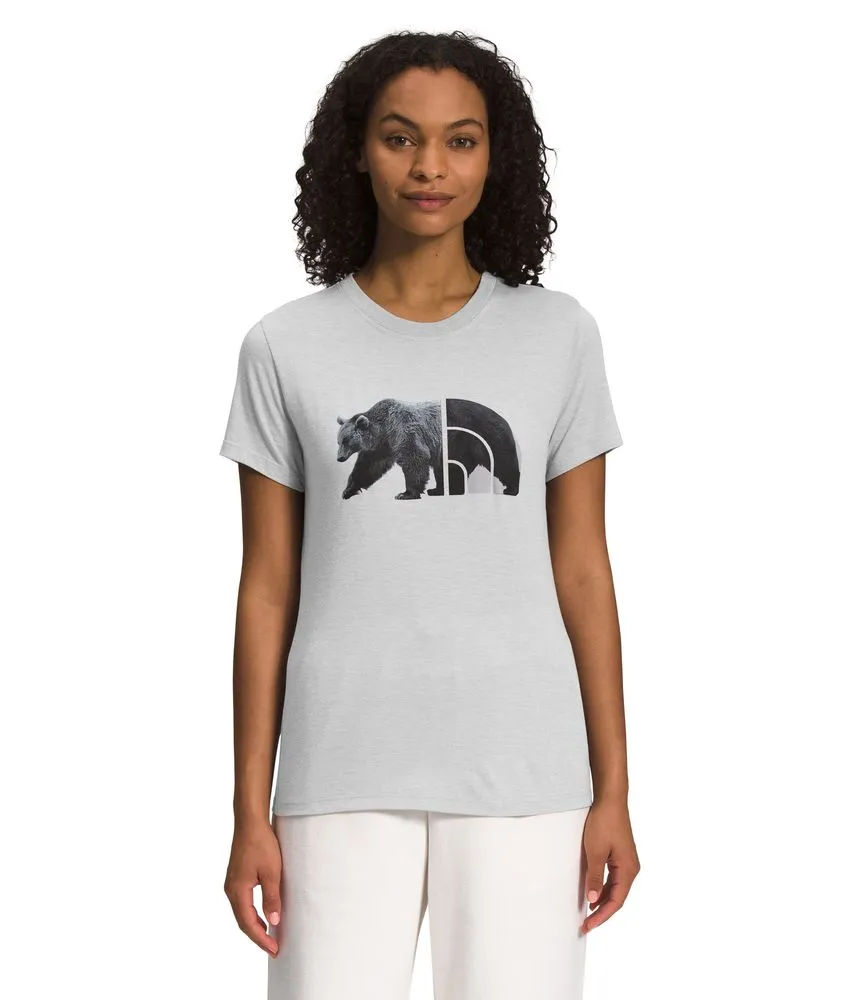 Camiseta S/S Triblend Bear Tee Gris Mujer The North Face