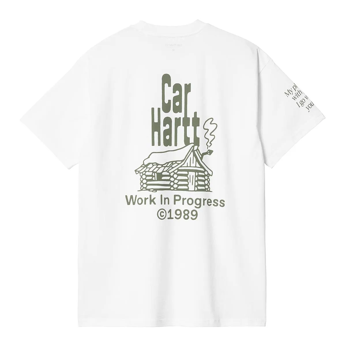 Carhartt WIP S/S Hom, bianco / Dollar verde