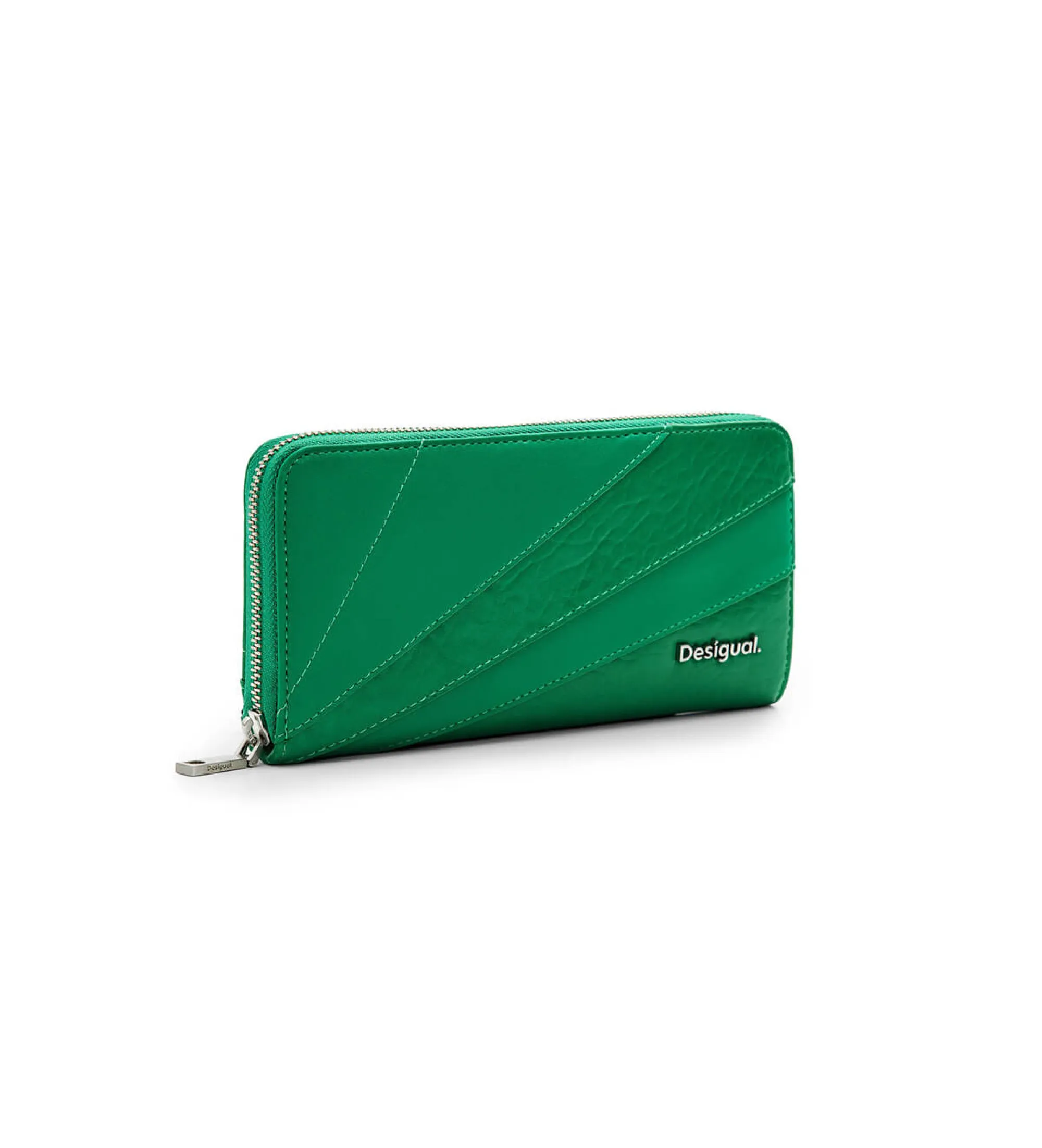 Cartera patch texturas verde