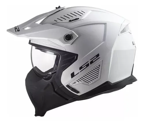 CASCO LS2 606 DRIFTER BLANCO ABIERTO CONVERTIBLE CERTIFICACIÓN ECE 2206