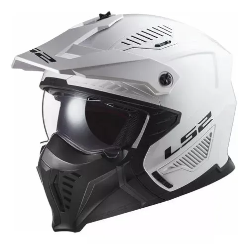 CASCO LS2 606 DRIFTER BLANCO ABIERTO CONVERTIBLE CERTIFICACIÓN ECE 2206