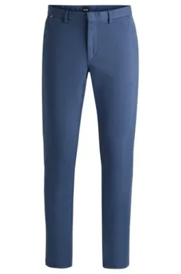 Chinos slim fit en tejido de gabardina de algodón elástico