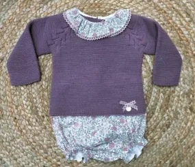 Conjunto de bebé ranita  Swett Violet  Pangasa.