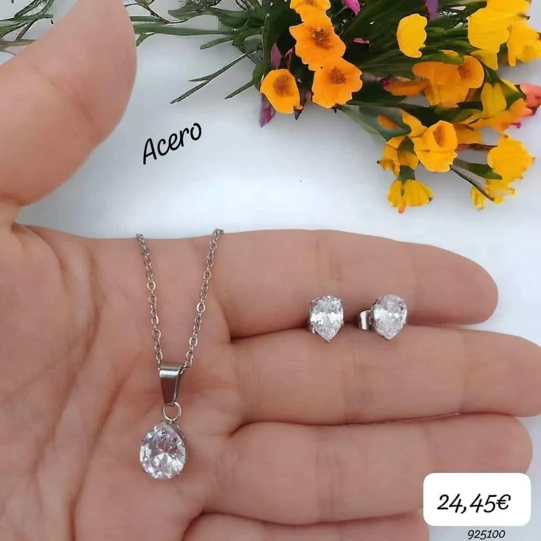 Conjunto perlas mujer