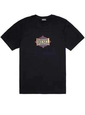 Diesel Hombre T-just-c13 Camiseta Negro 9xx