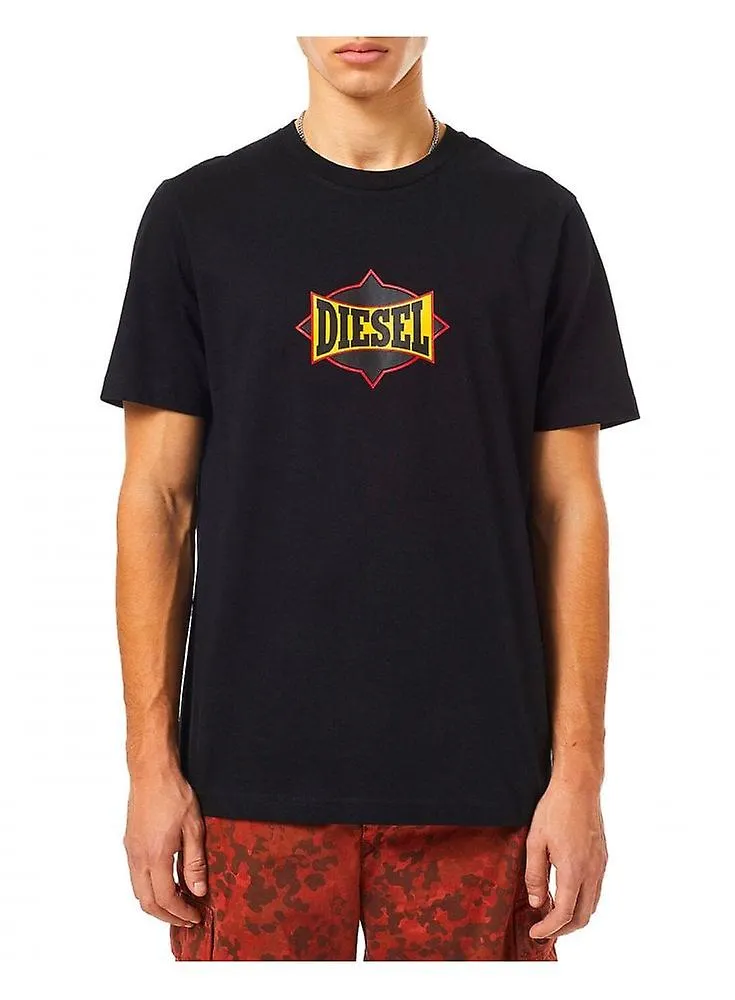 Diesel Hombre T-just-c13 Camiseta Negro 9xx