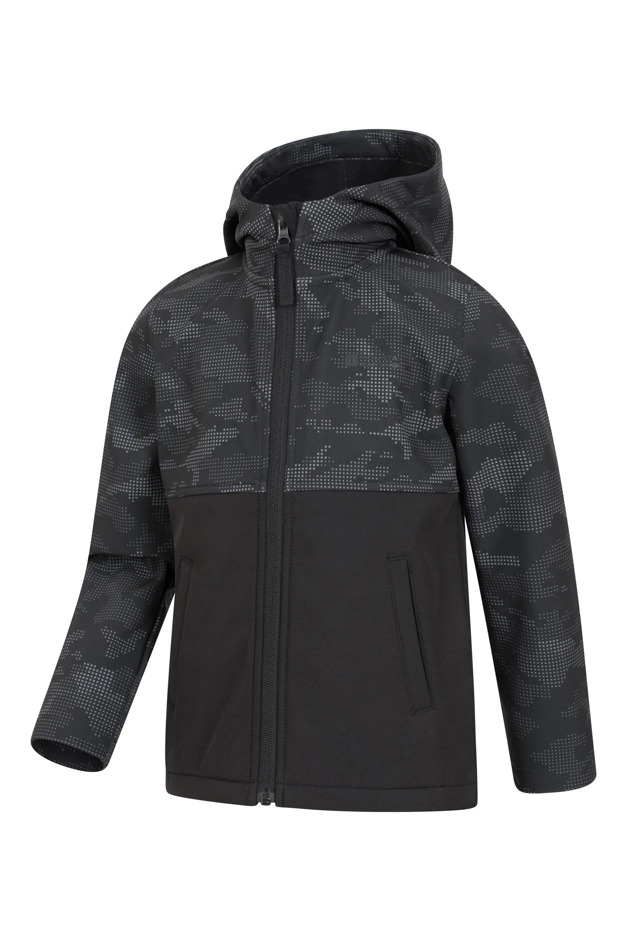 Exodus softshell infantil con estampado de camuflaje