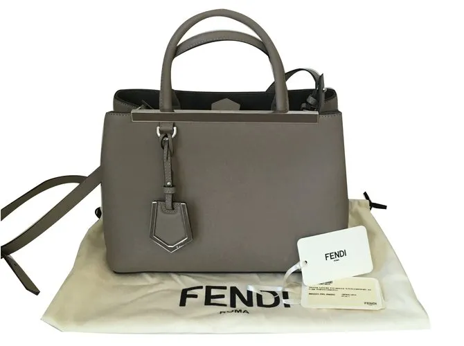 Fendi pequeña 2Jours Gris pardo 