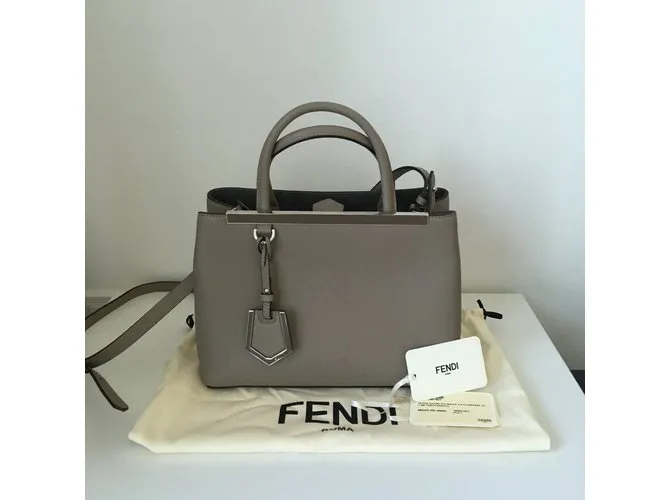 Fendi pequeña 2Jours Gris pardo 