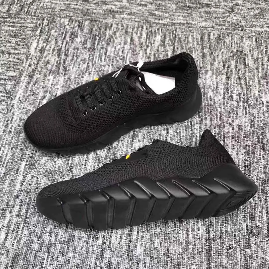 Fendi Zapatos para correr de tela para hombre-Negro