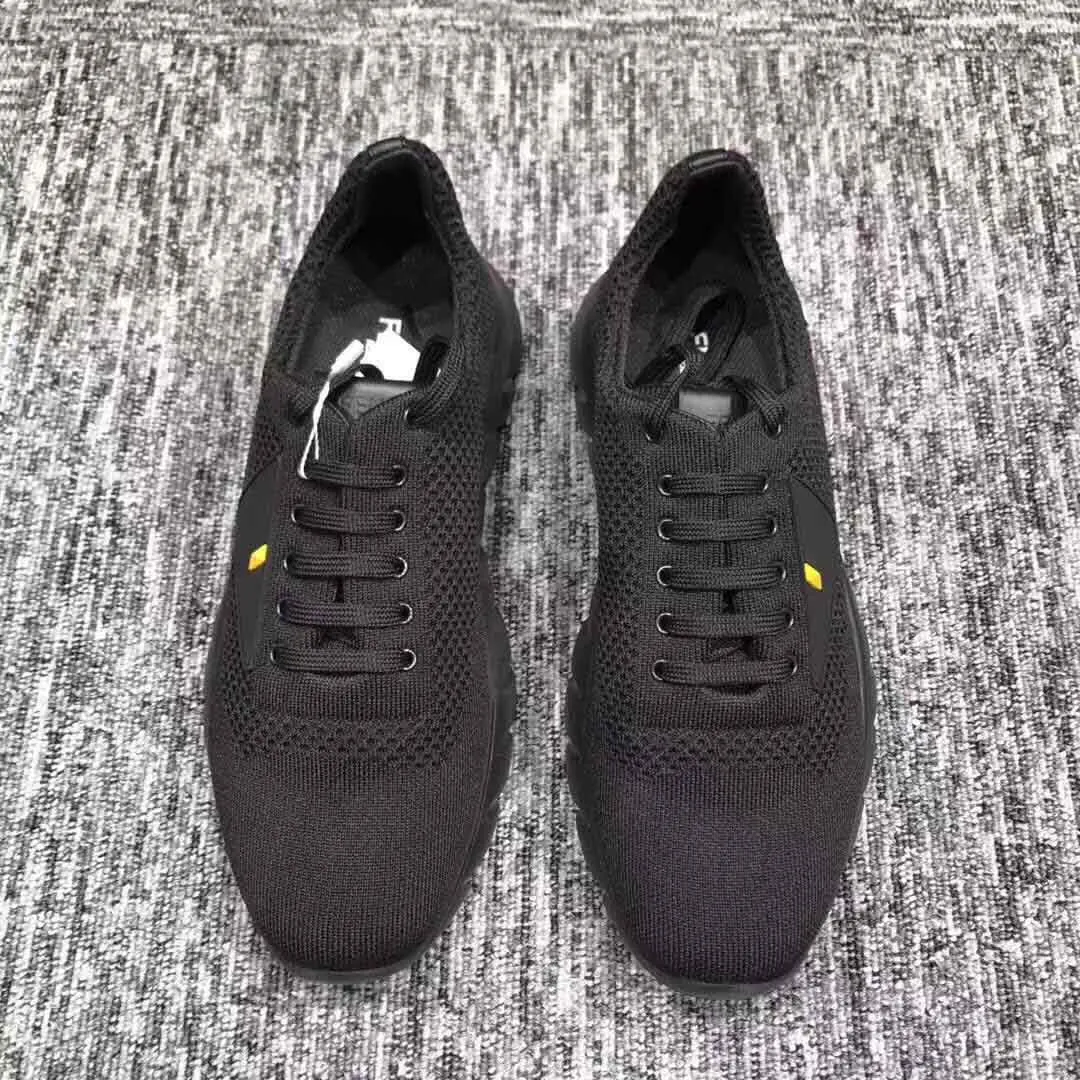 Fendi Zapatos para correr de tela para hombre-Negro