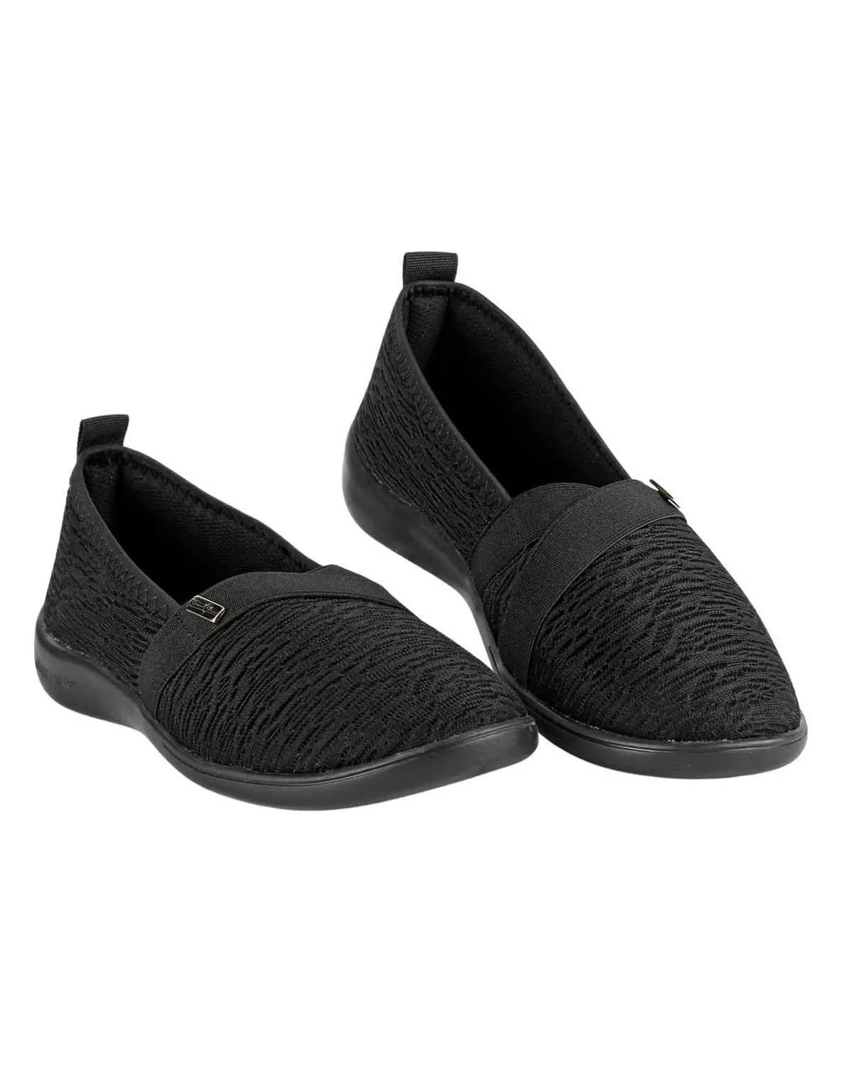 Flat Mujer Negro Stfashion 12304011