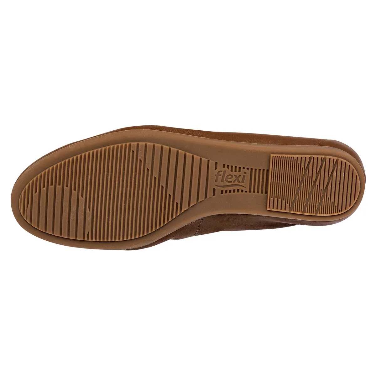 Flats clásicas Exterior Piel sintética Café Para Mujer De Flexi