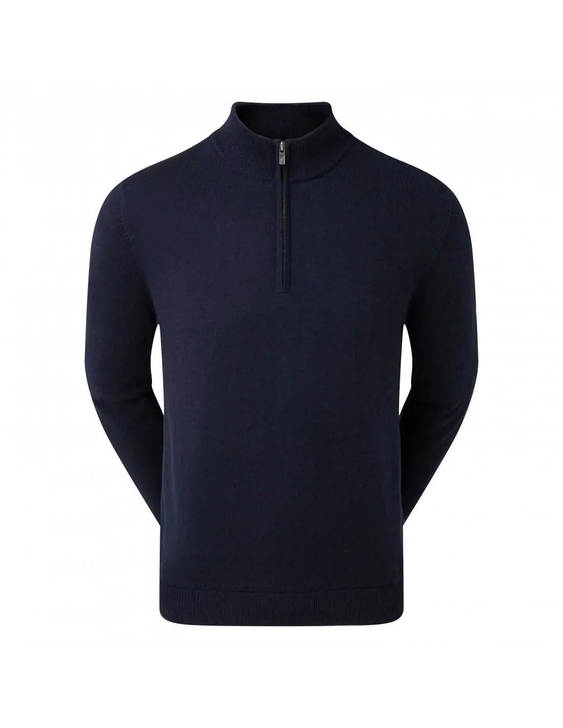 FOOTJOY WOOL BLEND LINED 1/2 ZIP NAVY - JERSEI HOMBRE