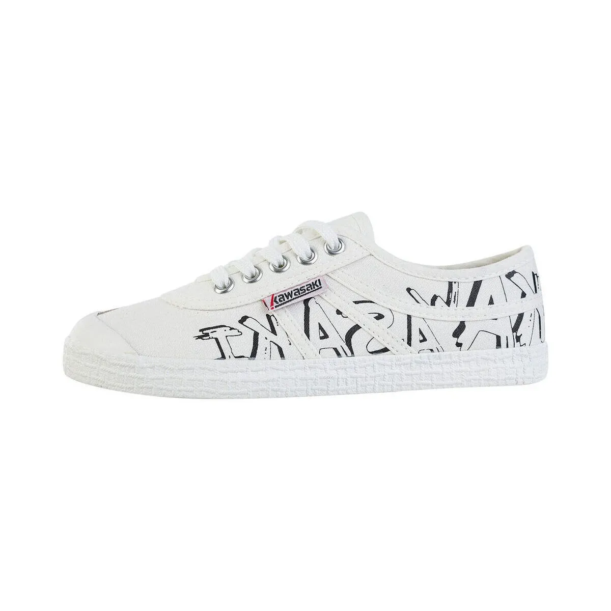 Graffiti Canvas Shoe K202416-ES 1002 White