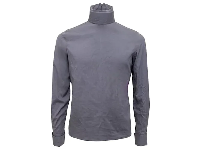 Helmut Lang Top con cuello alto Gris 