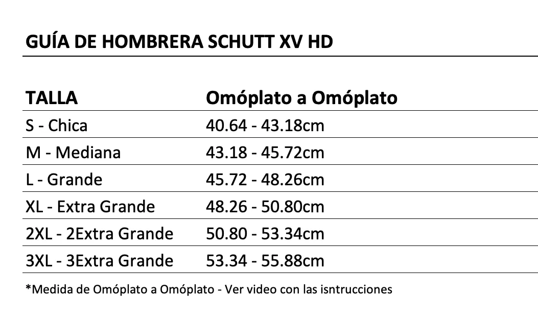 Hombrera Schutt Xv Hd Ol/Dl (Linieros) Gris Adulto