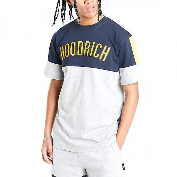 Hoodrich OG Panel V2 Logo Camiseta Gris/Marina/Oro