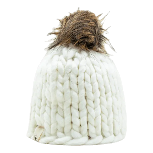 Isbjörn Of Sweden Fox Knitted Beanie White