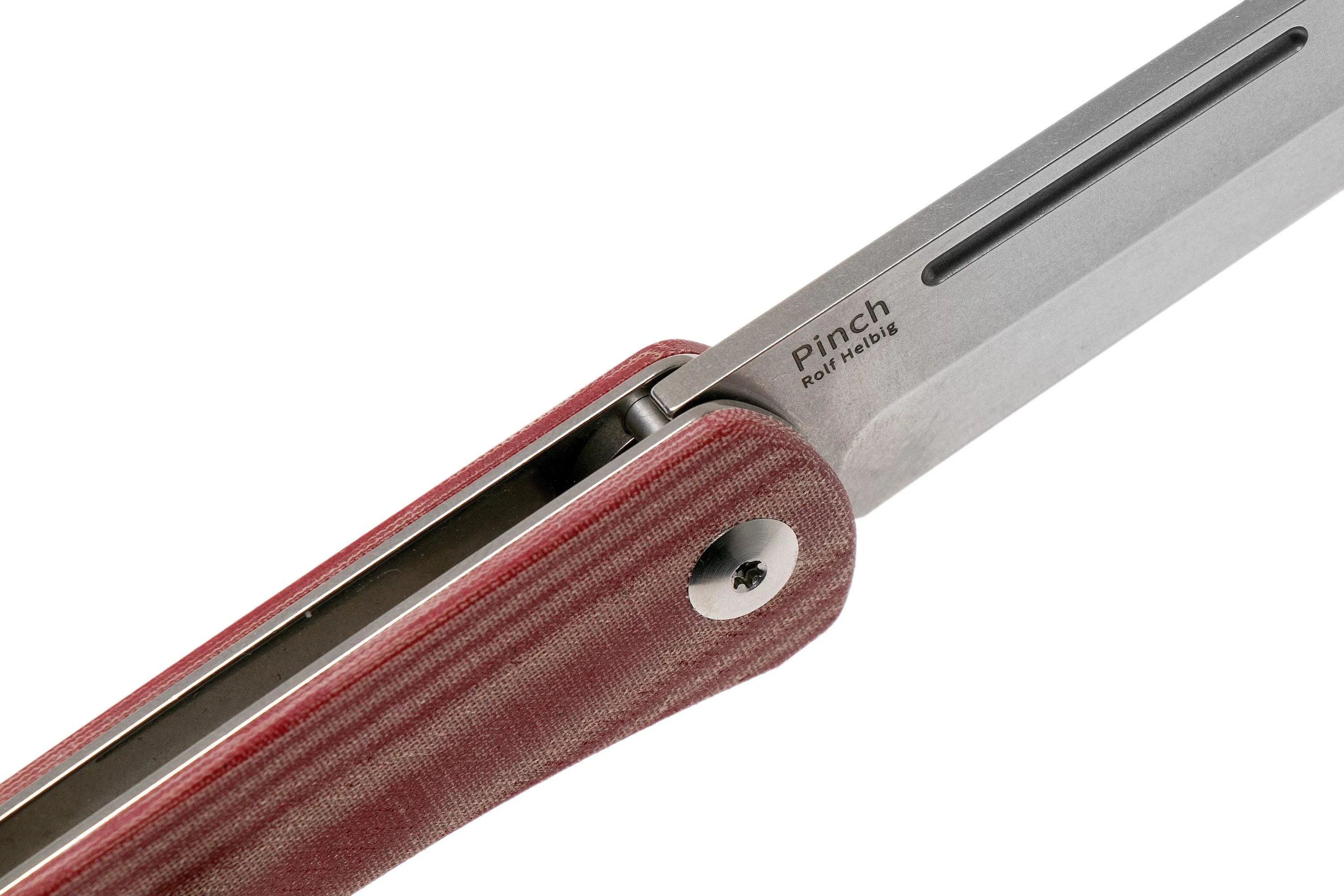 Kizer Pinch V3009N5 Brown Micarta navaja, Rolf Helbig design