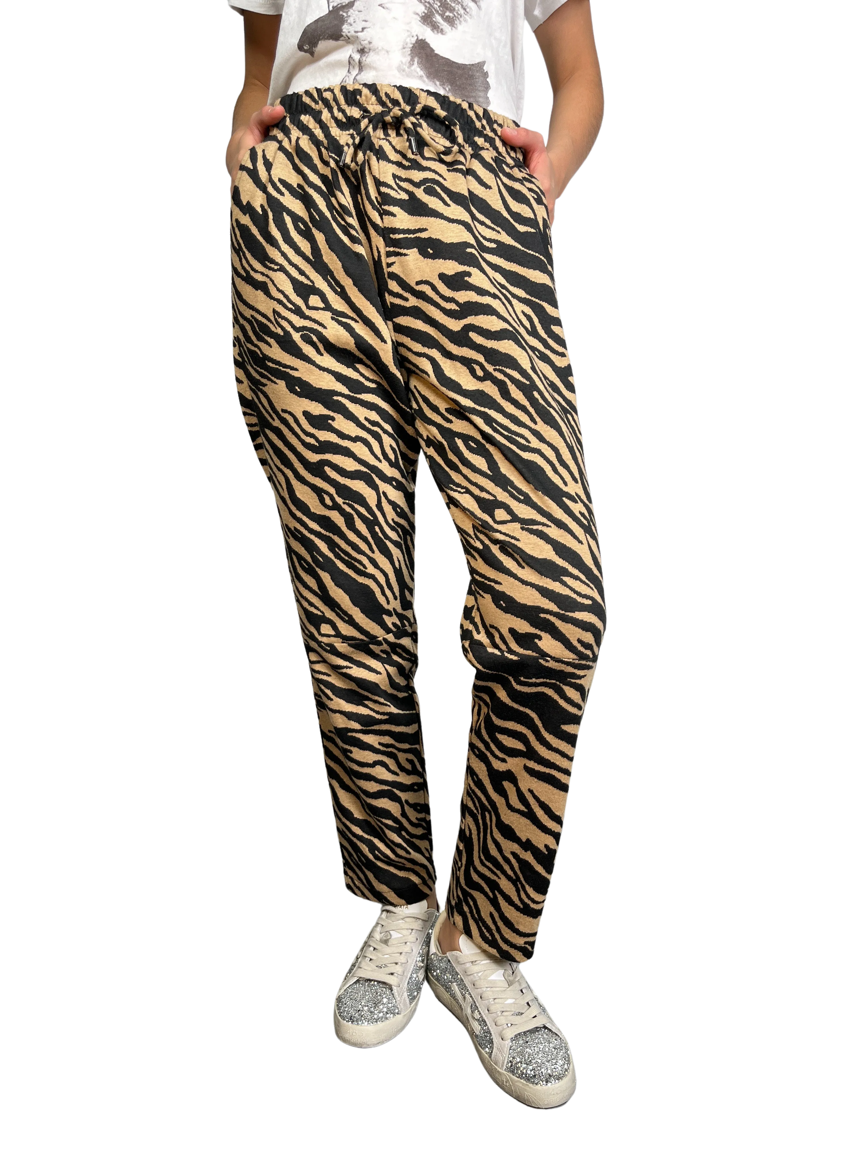 LALALOU Pantalón Animal Print