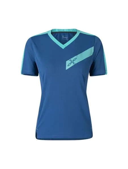 MONTURA Camiseta Way Mujer Deep Blue/Care Blue