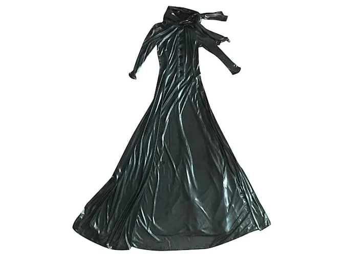 Nina Ricci Vestidos Negro Plata Gris 