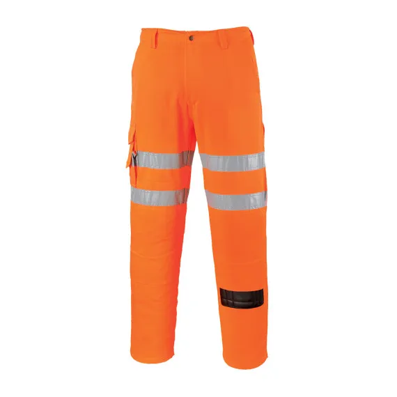 Pantalón Alto Combat de alta visibilidad para ferrocarriles con cintas reflectantes PORTWEST RT46