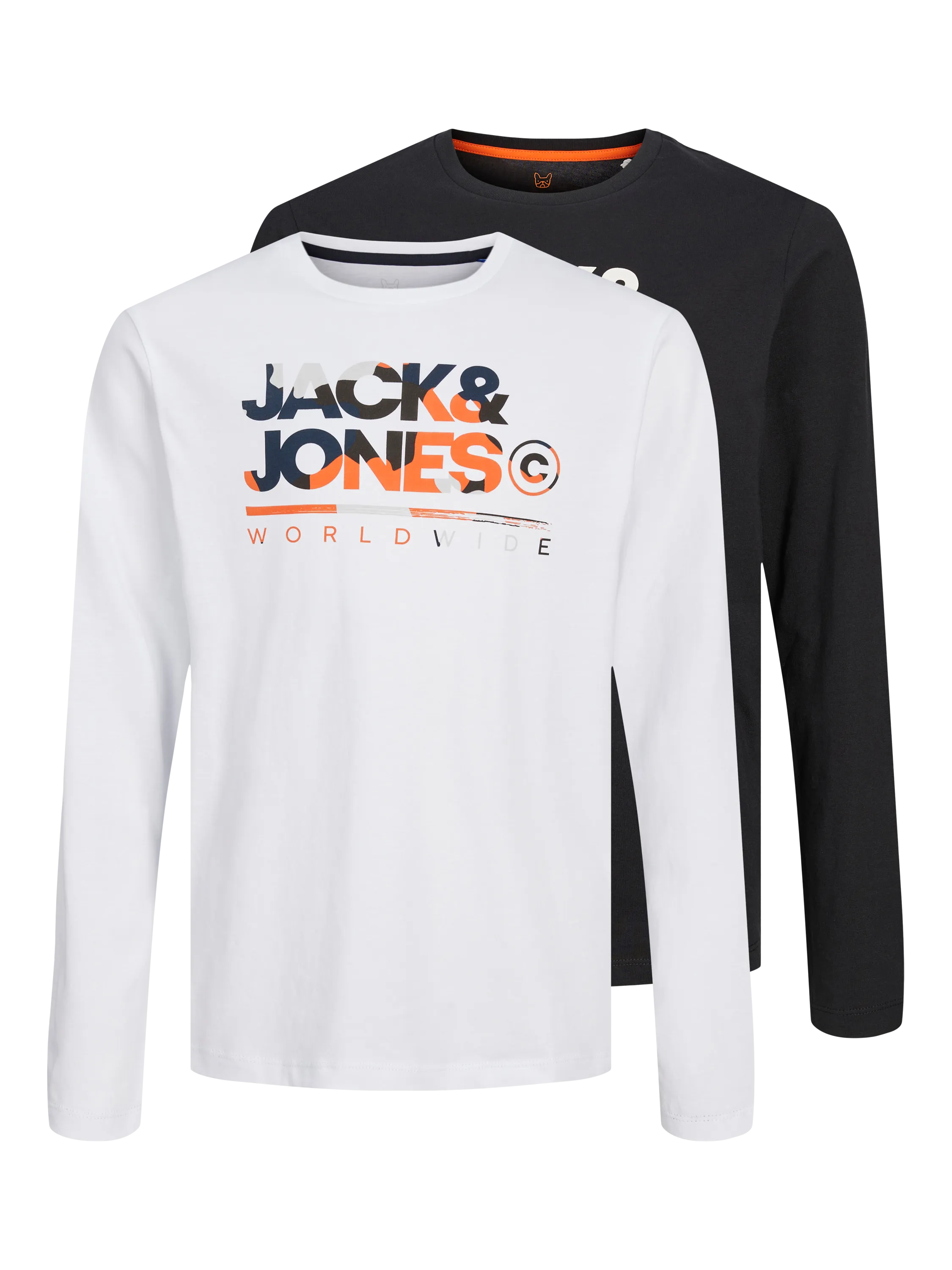 Paquete de 2 Logotipo Camiseta | Blanco | Jack & Jones®