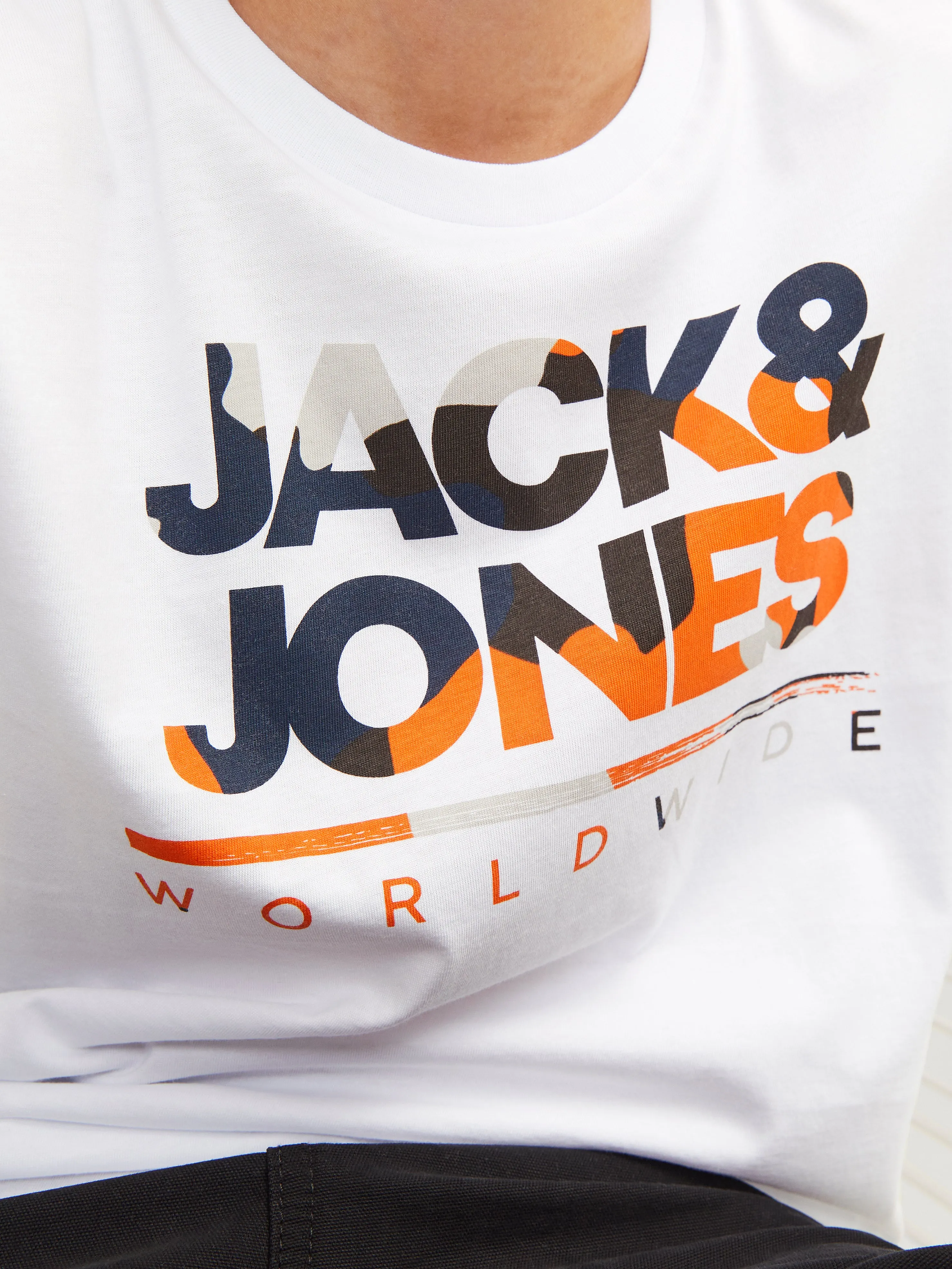 Paquete de 2 Logotipo Camiseta | Blanco | Jack & Jones®