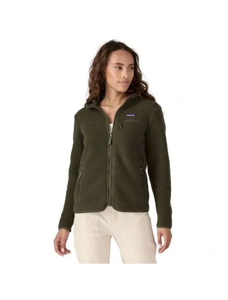 PATAGONIA Suéter Retro Pile Fleece Mujer Pine Needle Green