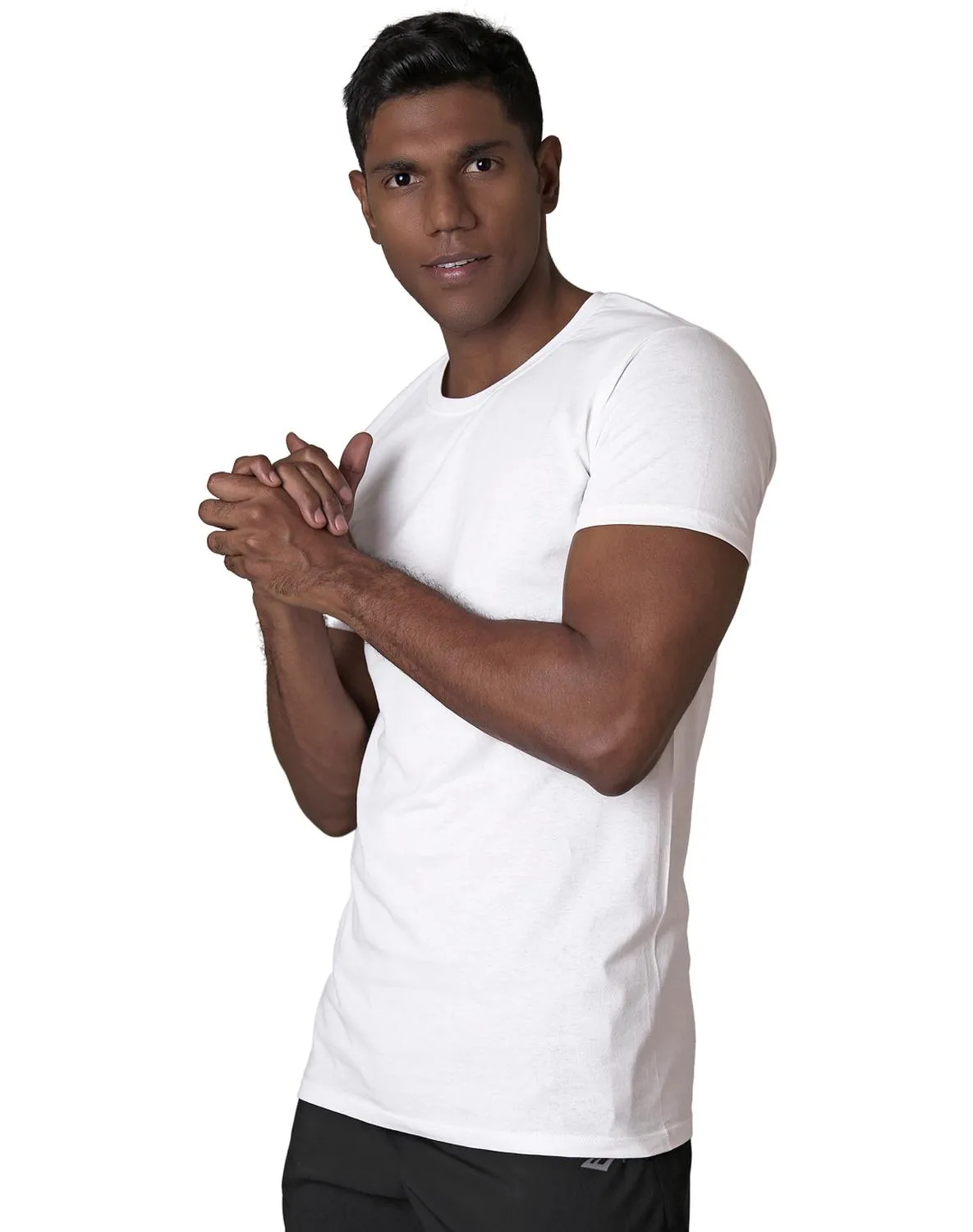 Playera Hombre Básico Blanco Optima 56504247