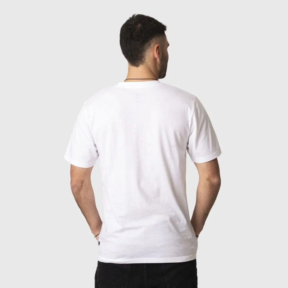 Polera Stoked Pik Reciclada Hombre Blanca