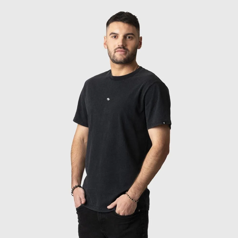 Polera Stoked Steel Reciclada Hombre Negra